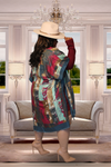 Abstract print kimono