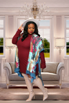 Curve Plus Long sleeve Mock Neck mini Bodycon