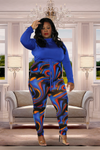 Leave me tonight legging set - Curvy Plus